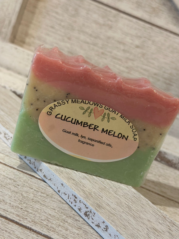 Cucumber Melon Goat Milk Soap